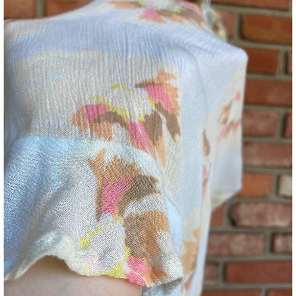 Urban Outfitters, Size Small, Sheer Floral Mini Dress, Fit & Flare, Fairy, EUC - Picture 3 of 7